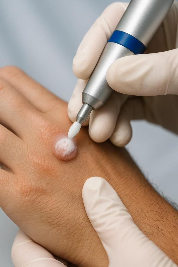 example of wart removal Beaconsfield using cryopen