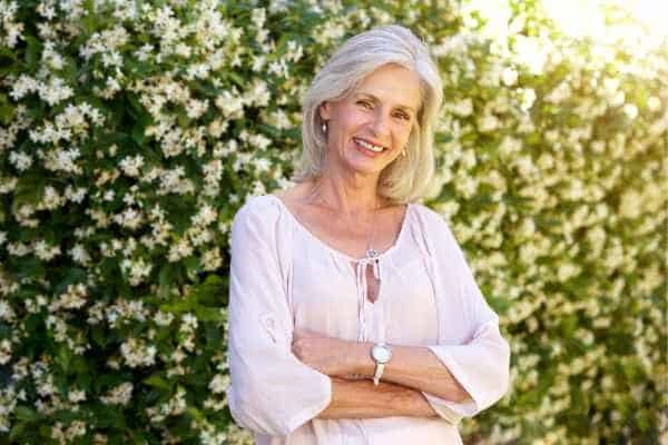 Older woman happy with urinary incontinence treatment Beaconsfield