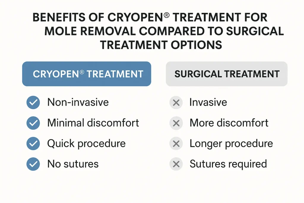 Benefits of facial mole removal Beaconsfield - call our team today to book a consultation